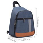blue promotional single shoulder crossbody lunch bag leak resistant picnic cooler bag custom printed wholesale