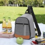 wholesale single-shoulder crossbody lunch bag thermal insulated leakproof custom logo bulk order low MOQ