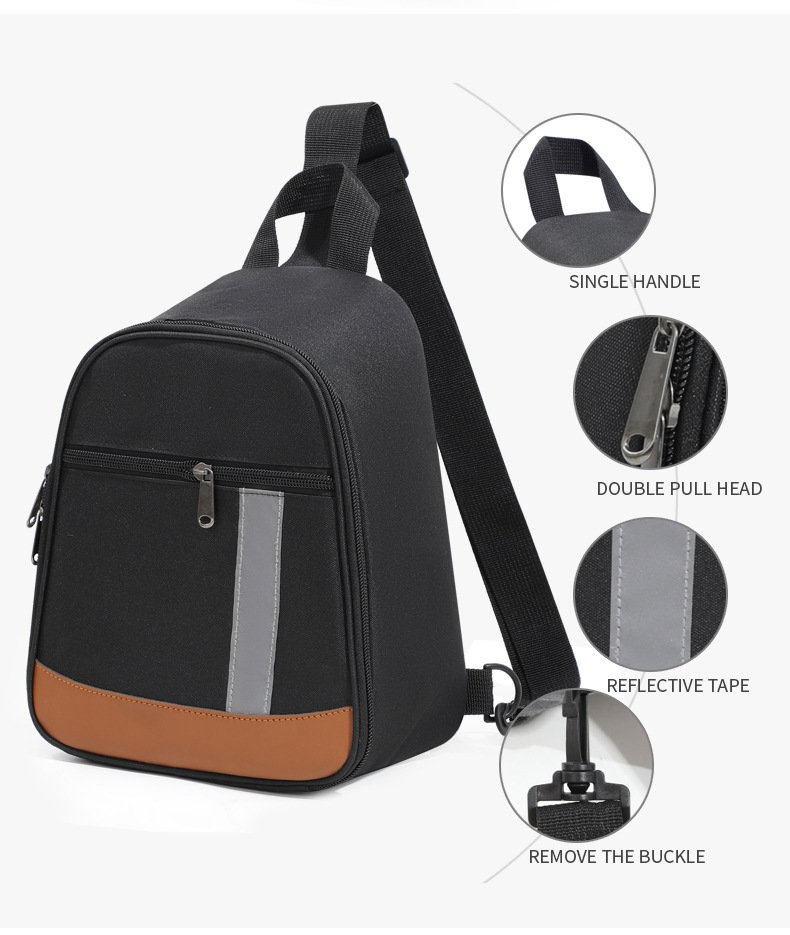 foldable single-shoulder crossbody lunch bag waterproof outdoor camping cooler bag wholesale