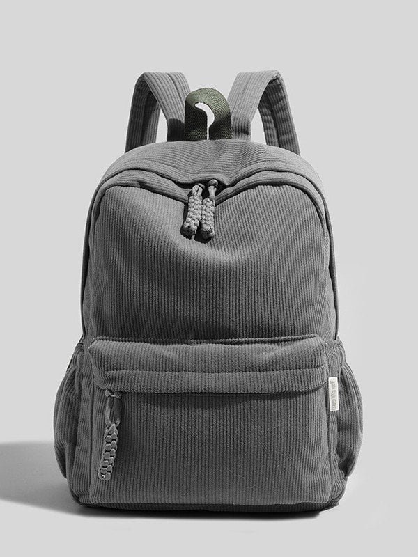 grey soft corduroy small bag wholesale
