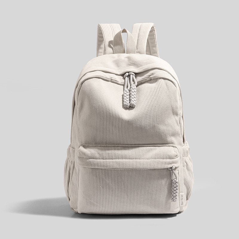 white custom printed corduroy mini bag wholesale