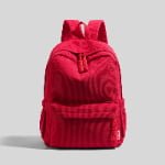red bulk small corduroy bag