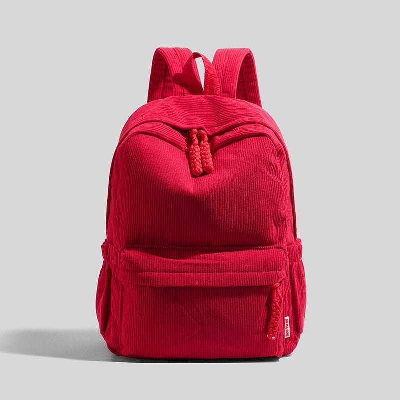 red bulk small corduroy bag