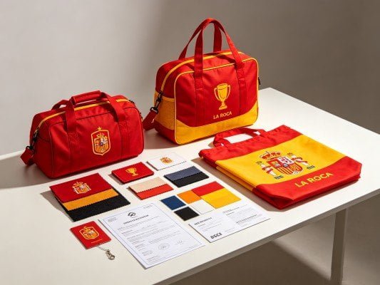 BSCI certified OEM factory one-stop solution for 2026 Spain World Cup fan bags low MOQ trial order and large bulk wholesale