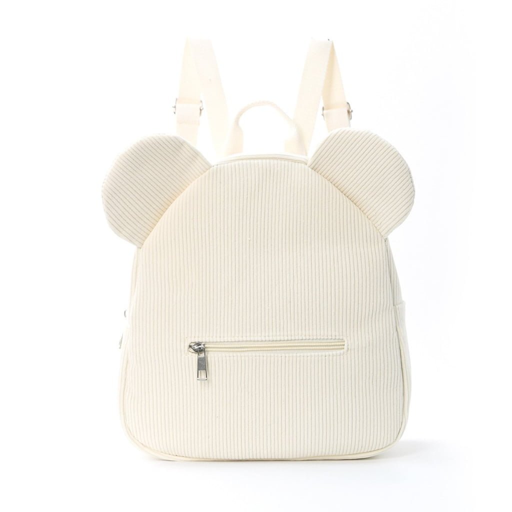 white bear plush backpack