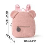pink plush animal backpacks