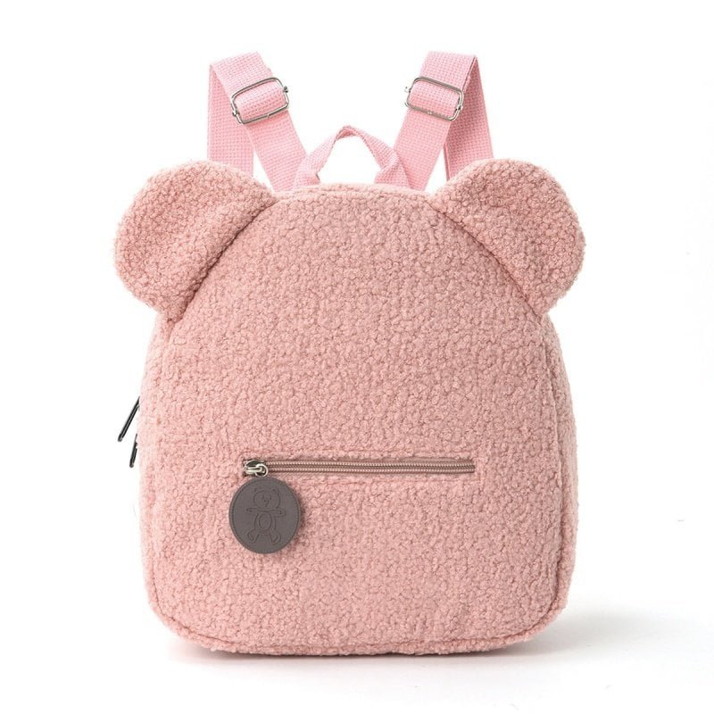 pink plush backpack