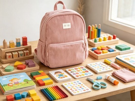 childhood education supply chain Custom corduroy bags