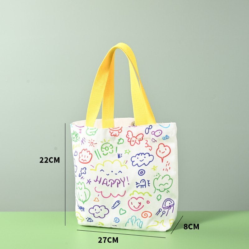 school custom printed canvas tote bags bulk for student gift kits
