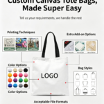 OEM ODM printed canvas tote bags bulk supplier