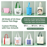 canvas tote bags bulk for corporate company branded gifts