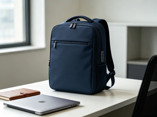 20-30L nylon business backpack with hidden anti-theft pocket and USB charging port for office professionals