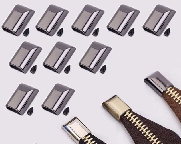 premium metal zipper end clips