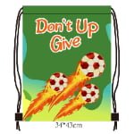 large capacity star soccer sports drawstring backpack for football shoes storage