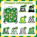 bulk star soccer graphic promotional drawstring backpacks for event