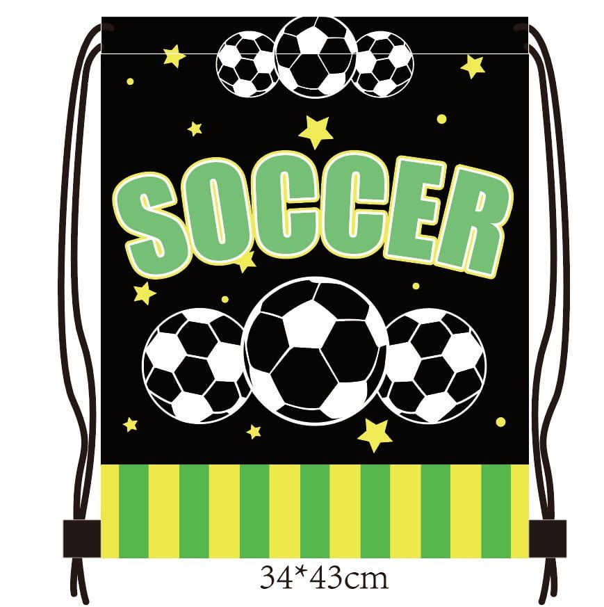 customizable size star soccer promotional drawstring backpack bulk pricing for large orders