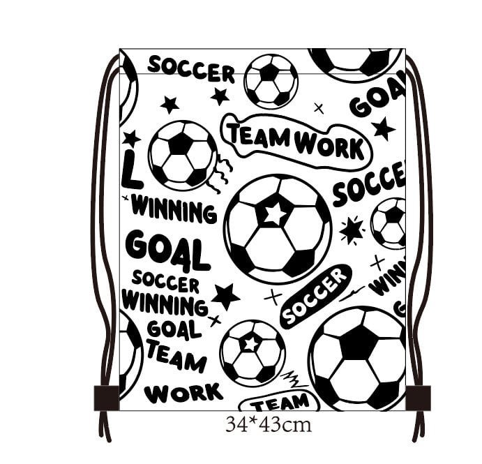 2026 World Cup star soccer promotional drawstring backpack bulk wholesale