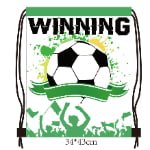 school sports day star soccer promotional drawstring backpack bulk for student rewards