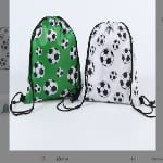 sports carnival star soccer promotional drawstring backpack bulk participant goodie bags
