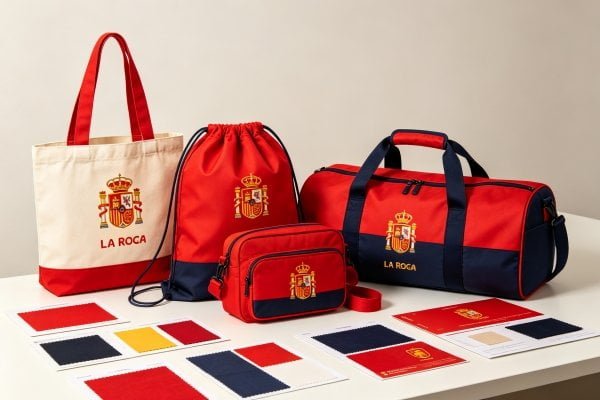 Low MOQ OEM factory wholesale Spain 2026 World Cup champion fan custom bags free design and sample support for global B2B buyers