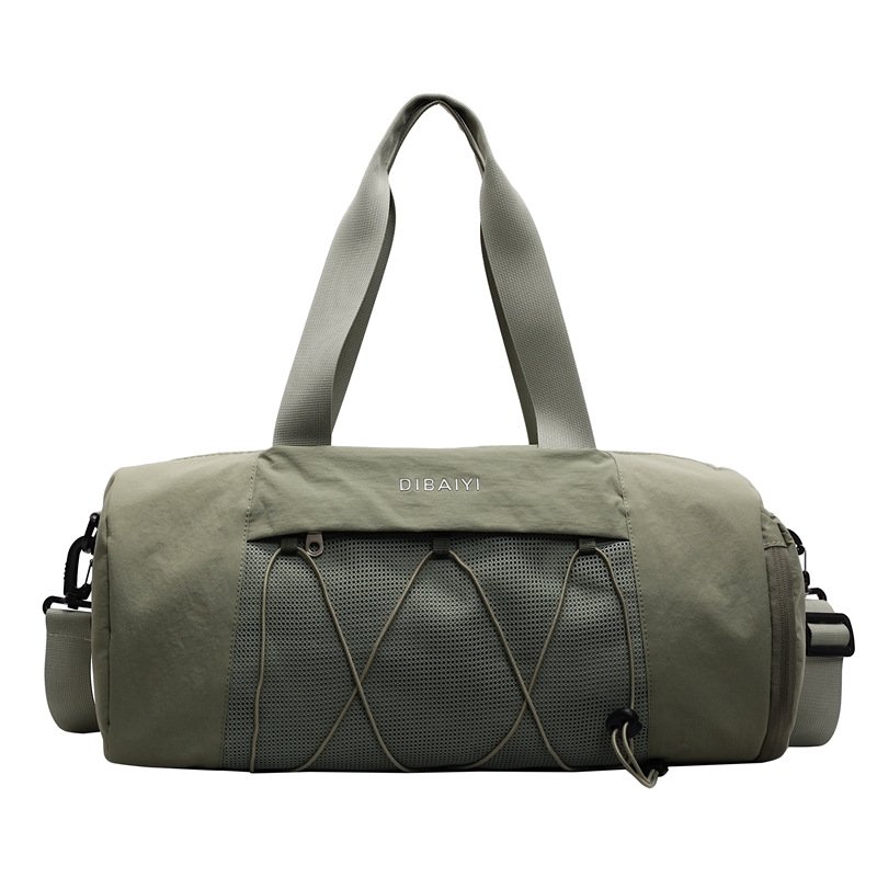 Custom printed dry‑wet separation sports bag with shoe compartment bulk