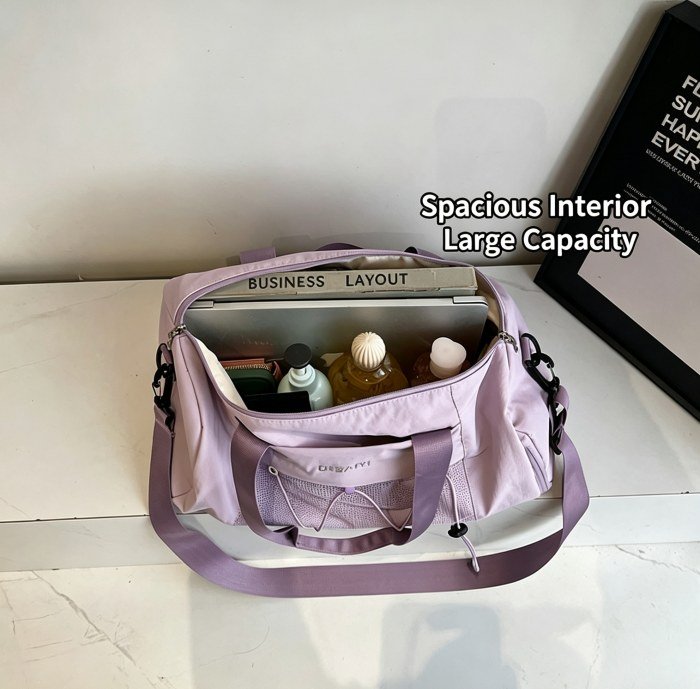 Durable multi‑purpose sports bag with shoe compartment and dry‑wet separation