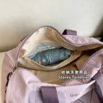 Lightweight travel sports bag with shoe compartment and dry‑wet separation pocket