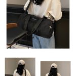 ODM sports duffle bag with shoe compartment and wet dry separation custom logo