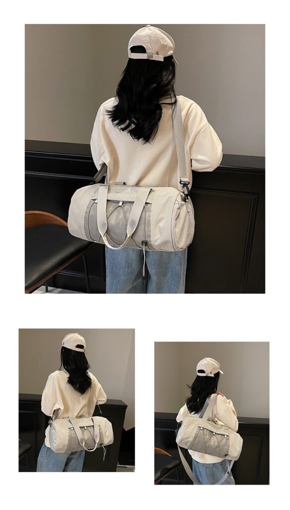 Factory direct waterproof sports bag with shoe compartment and dry‑wet pocket