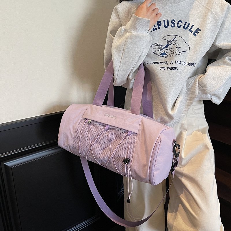 Dry‑wet separation duffle sports bag with shoe compartment wholesale bulk
