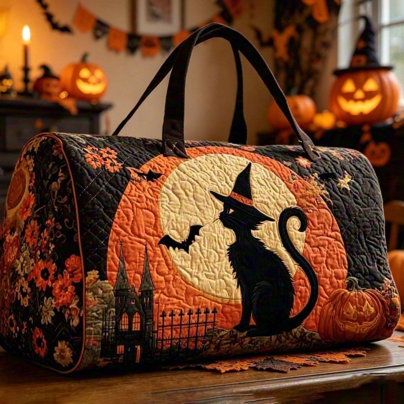 Private label Halloween quilted duffle bag bulk for amazon sellers