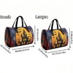 Halloween promotional quilted duffle bag bulk for holiday gift