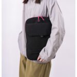 black Promotional laptop tote bag with custom logo
