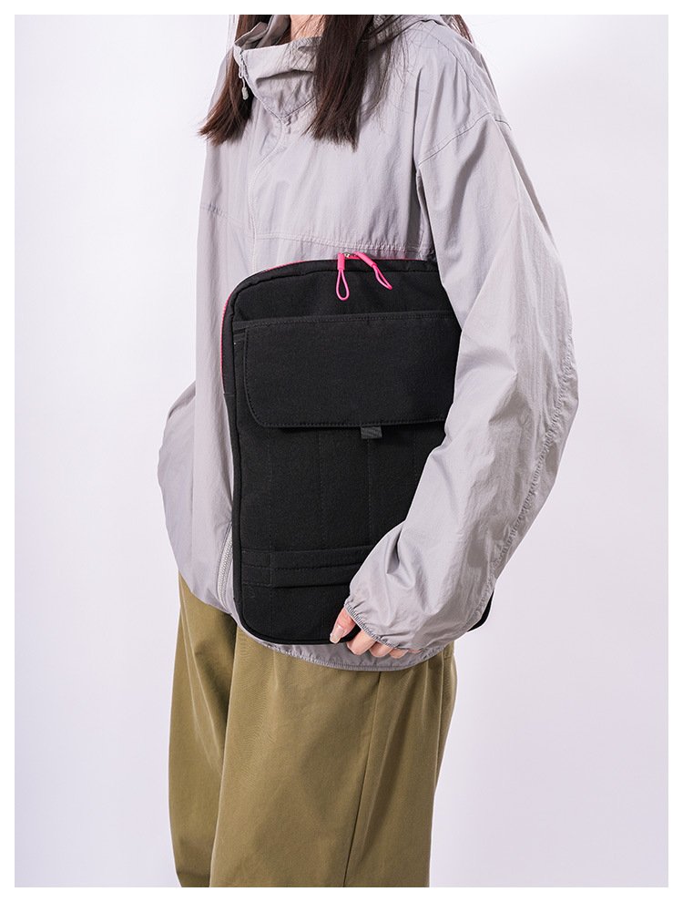 black Promotional laptop tote bag with custom logo