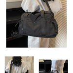 Plaid print multi‑functional travel bag with wet dry pocket