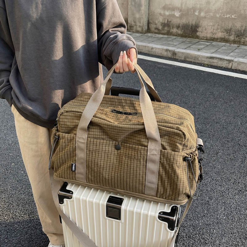Private label plaid multi‑functional travel bag bulk for amazon sellers