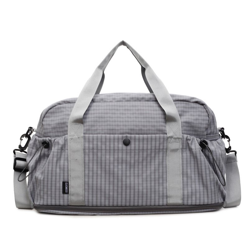 Custom printed plaid pattern multi‑functional travel bag bulk