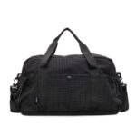 Promotional plaid print multi‑functional duffle bag bulk for corporate gift