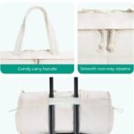 custom printed puffer gym duffle bag