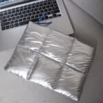 Flap style quilted puffer laptop sleeve ODM