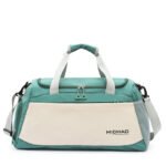 bulk wholesale large capacity dry wet separation sports duffle bag with detachable shoulder belt for football team