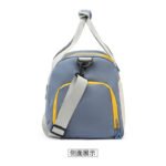 breathable canvas sports bag with removable shoulder belt for workout