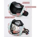 custom printed travel duffel bag set with toiletry pouch