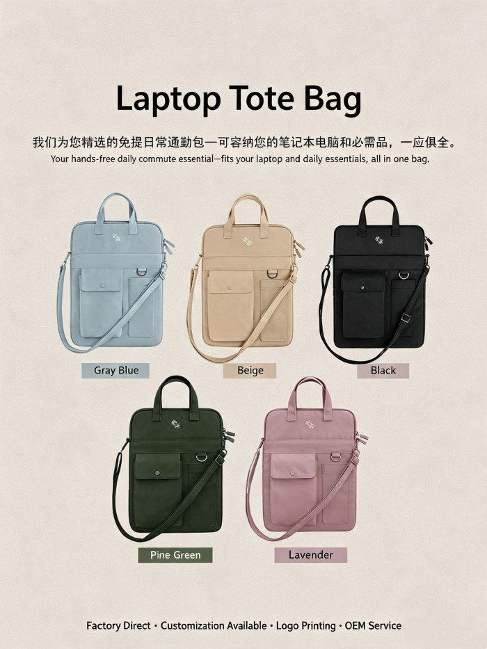 Custom utility laptop bag bulk order