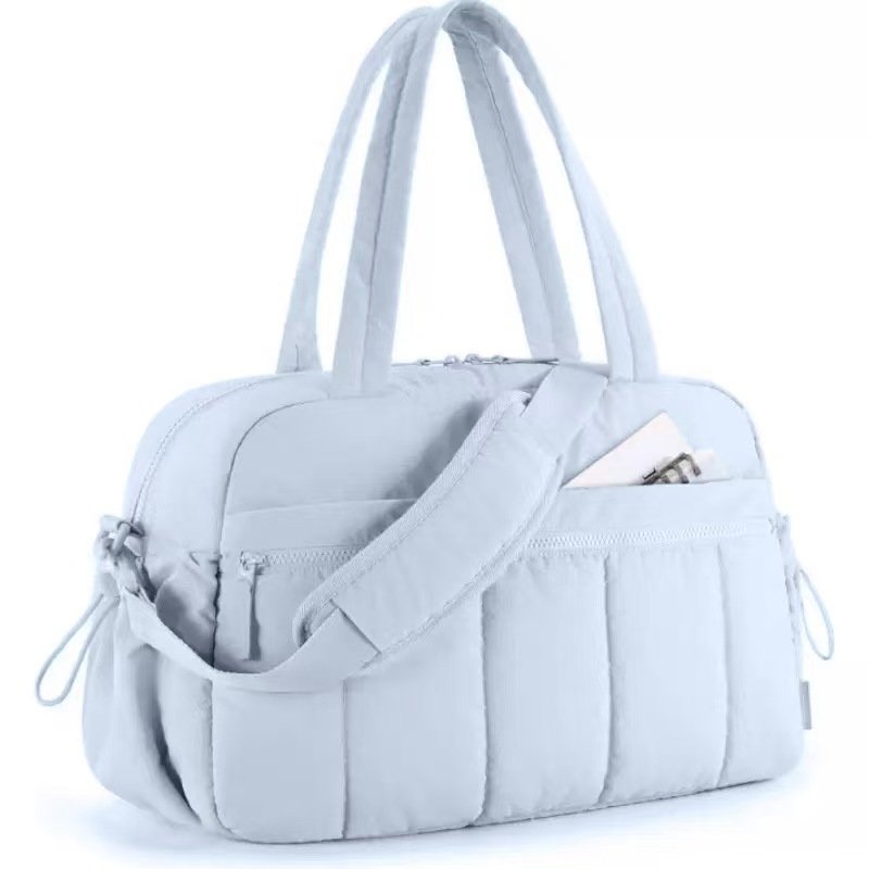 blue OEM ODM puffer fitness tote bag factory supply