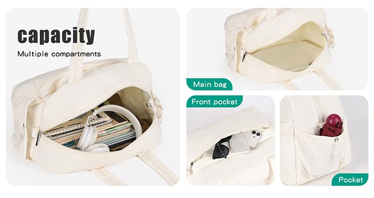 large capacity puffer fitness gym bag