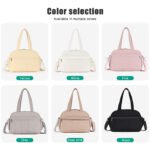Multicolored boutique retail stock puffer women fitness tote bag bulk