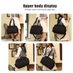 quilted puffy gym fitness tote bag wholesale custom logo
